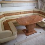 U-Shaped saloon seating to starboard