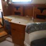 Well equipped galley to port