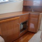 Galley to port with extending worktop