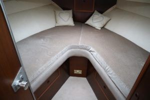 Forward cabin v-berths