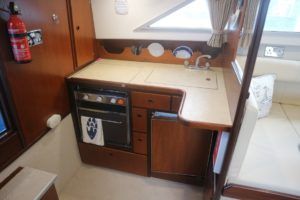 Galley to port