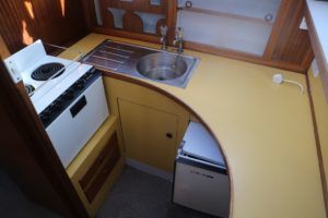 Galley to starboard