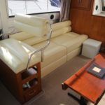 Saloon and helm seating to starboard