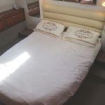 Good size island double in the aft cabin