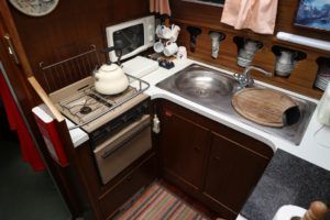 Galley to starboard