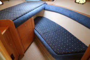Forward twin bunks