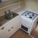 Well-equipped galley to port