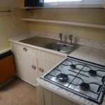 Well- equipped galley to port