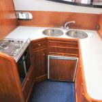 sedan kitchenette with plenty of cupboard space